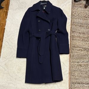 J. Crew Classic Navy Trench Coat